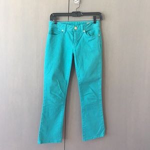 Tory Burch cropped slim boot jeans